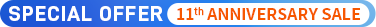 11th Anniversary Sale